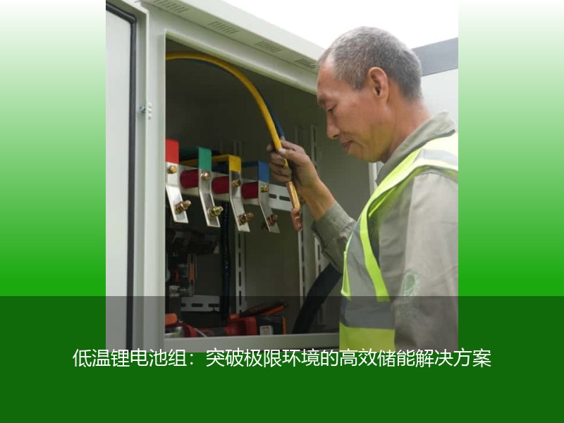低温锂电池组：突破极限环境的高效储能解决方案